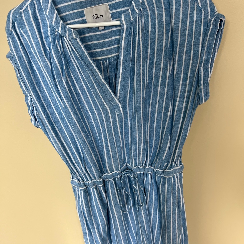 Rails Emma Stripe Linen Blend Minidress - image 5